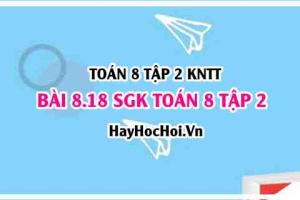Bài 8.18 SGK Toán 8 tập 2 Kết nối tri thức